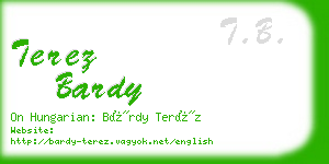 terez bardy business card
